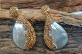 Earrings-shell-Gold